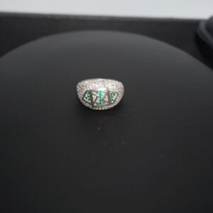 925 Silver Grand Engagement Ring 195R161