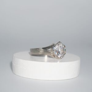 925 Silver Modern Plain Gold Ring 223R62