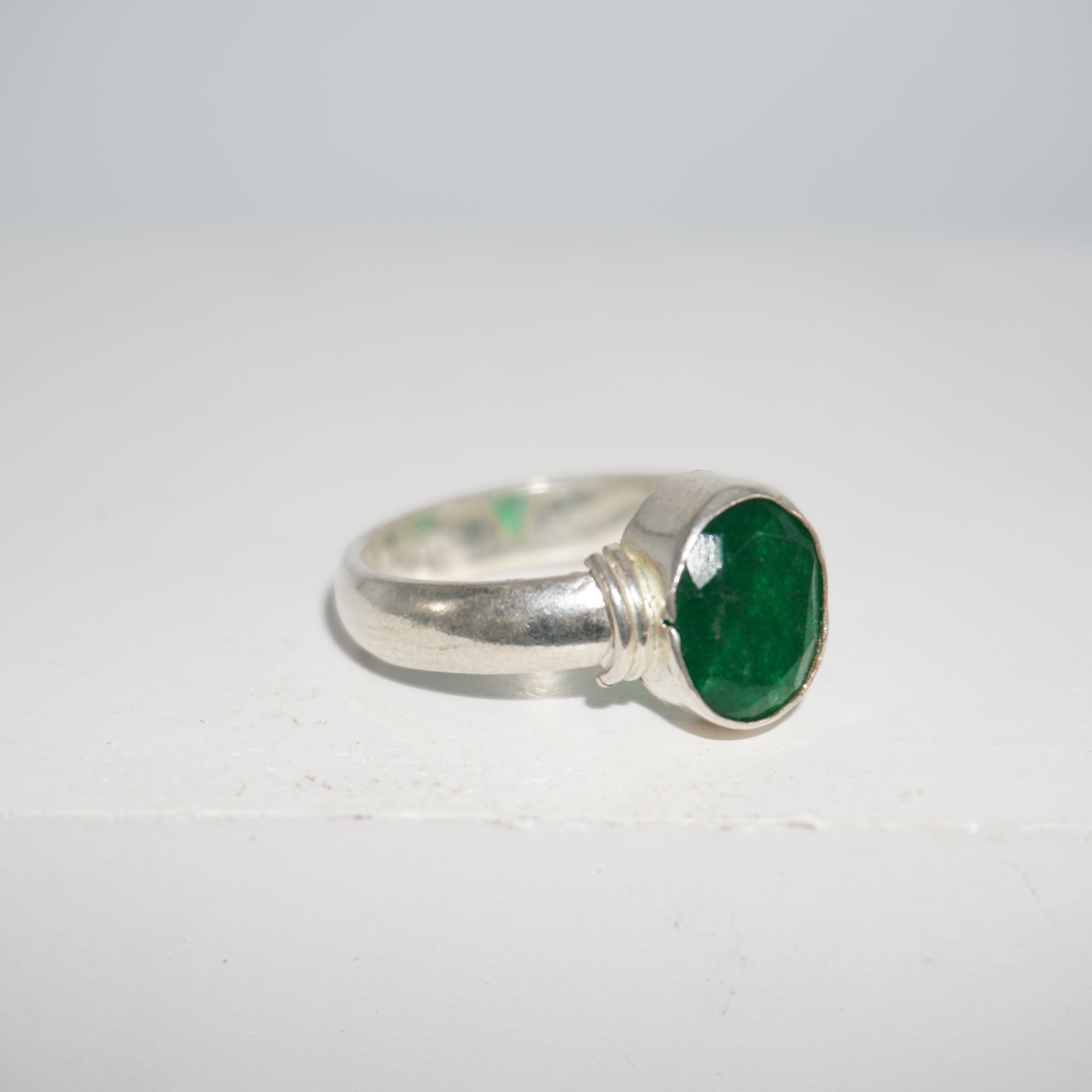 925 Silver Classy Plain Ring 341R13 - Image 2