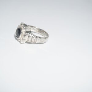 925 Silver Modern Plain Gold Ring 195R365