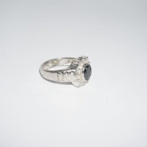 925 Silver Modern Plain Gold Ring 195R365