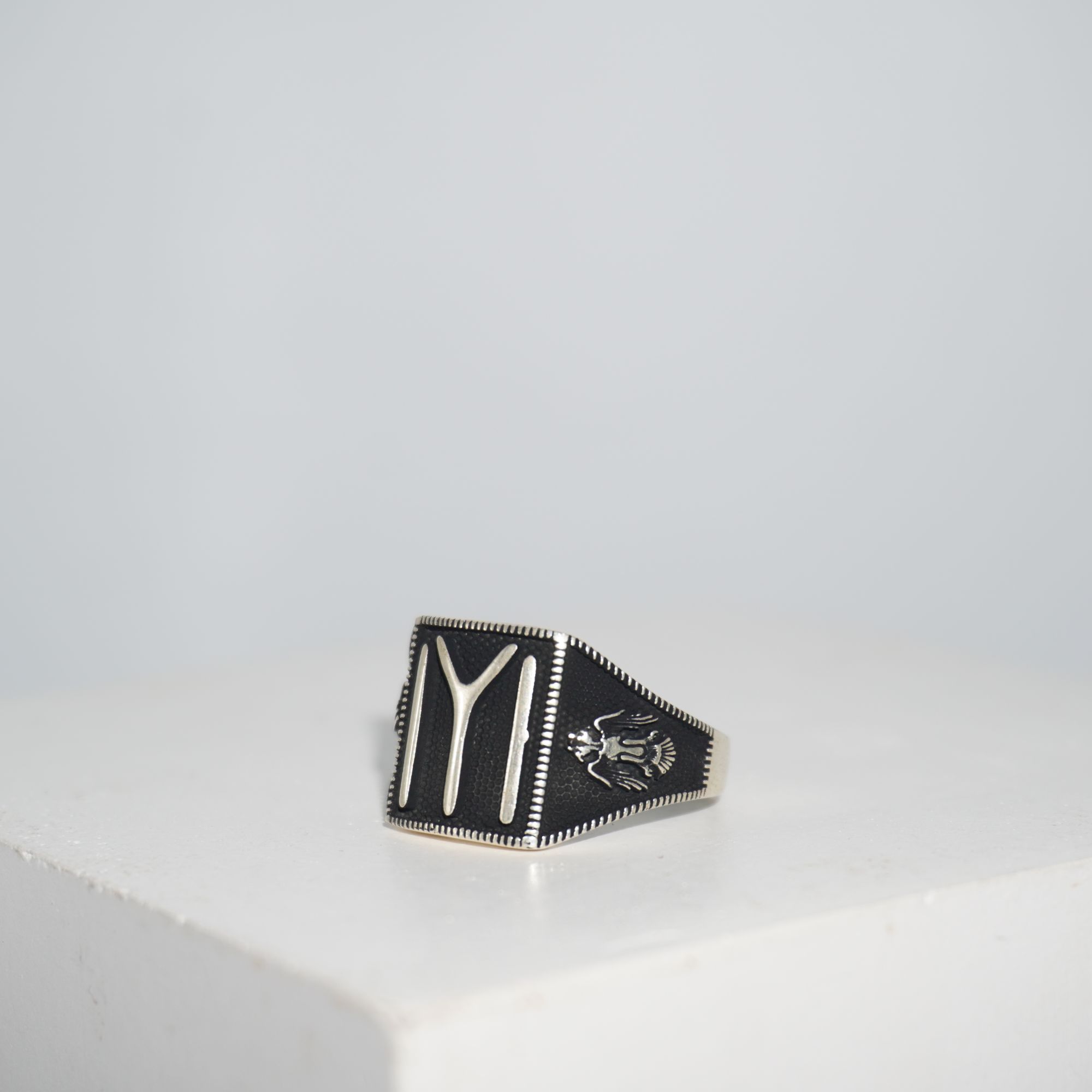925 Silver Classic Men Ring 990R6 - Image 3