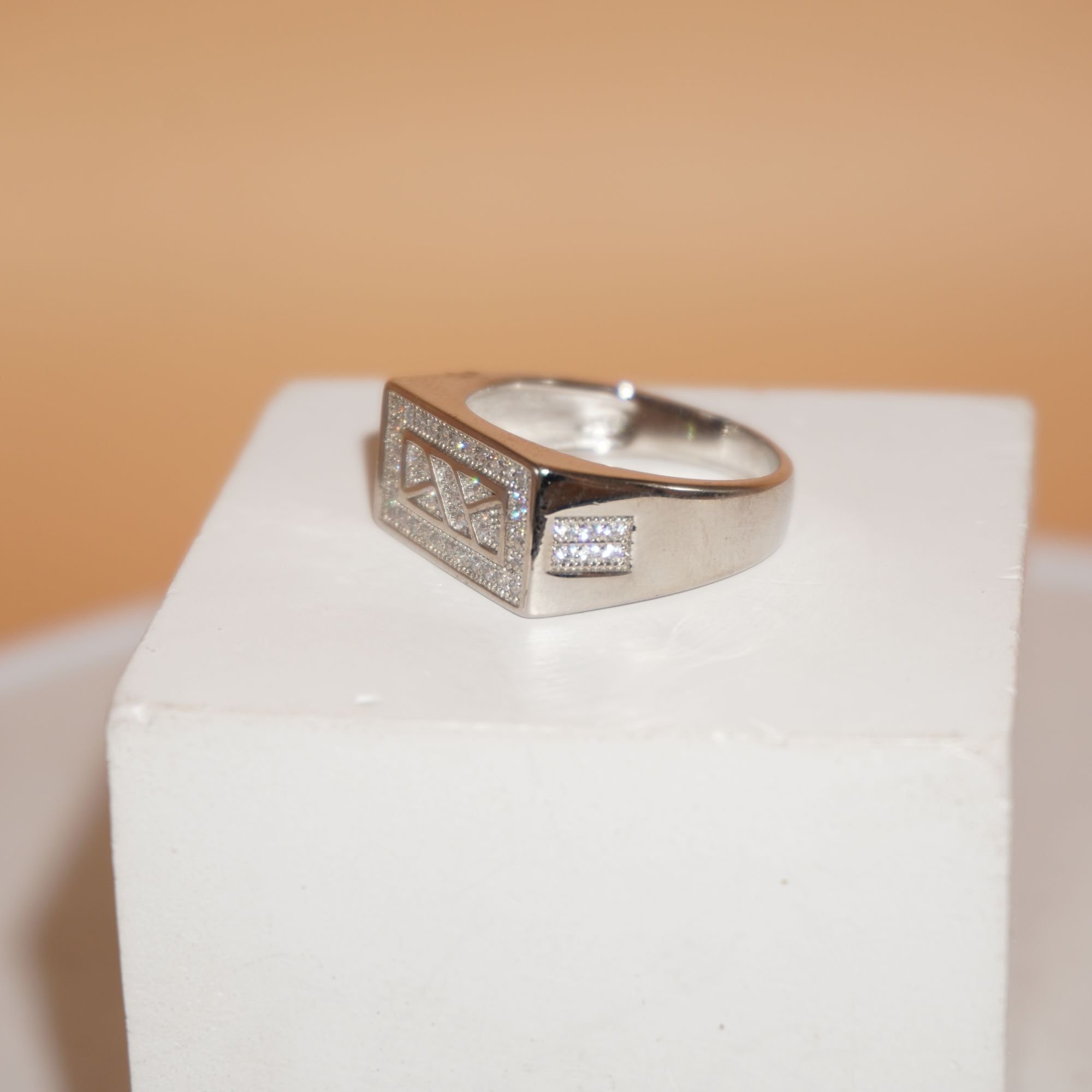 925 Silver Fancy Plain Ring 713R31 - Image 2