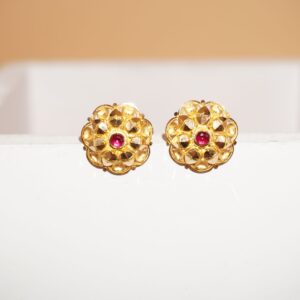 22k Gold Lightweight Tops Earring 10R1016