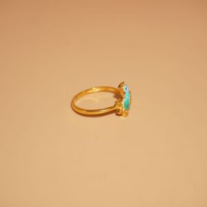 22k Gold Handmade Flower Design Ring 1259R2