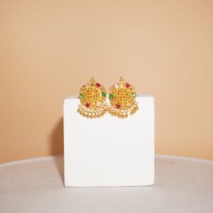 22k Gold Lightweight Plain Earrings 1169R51