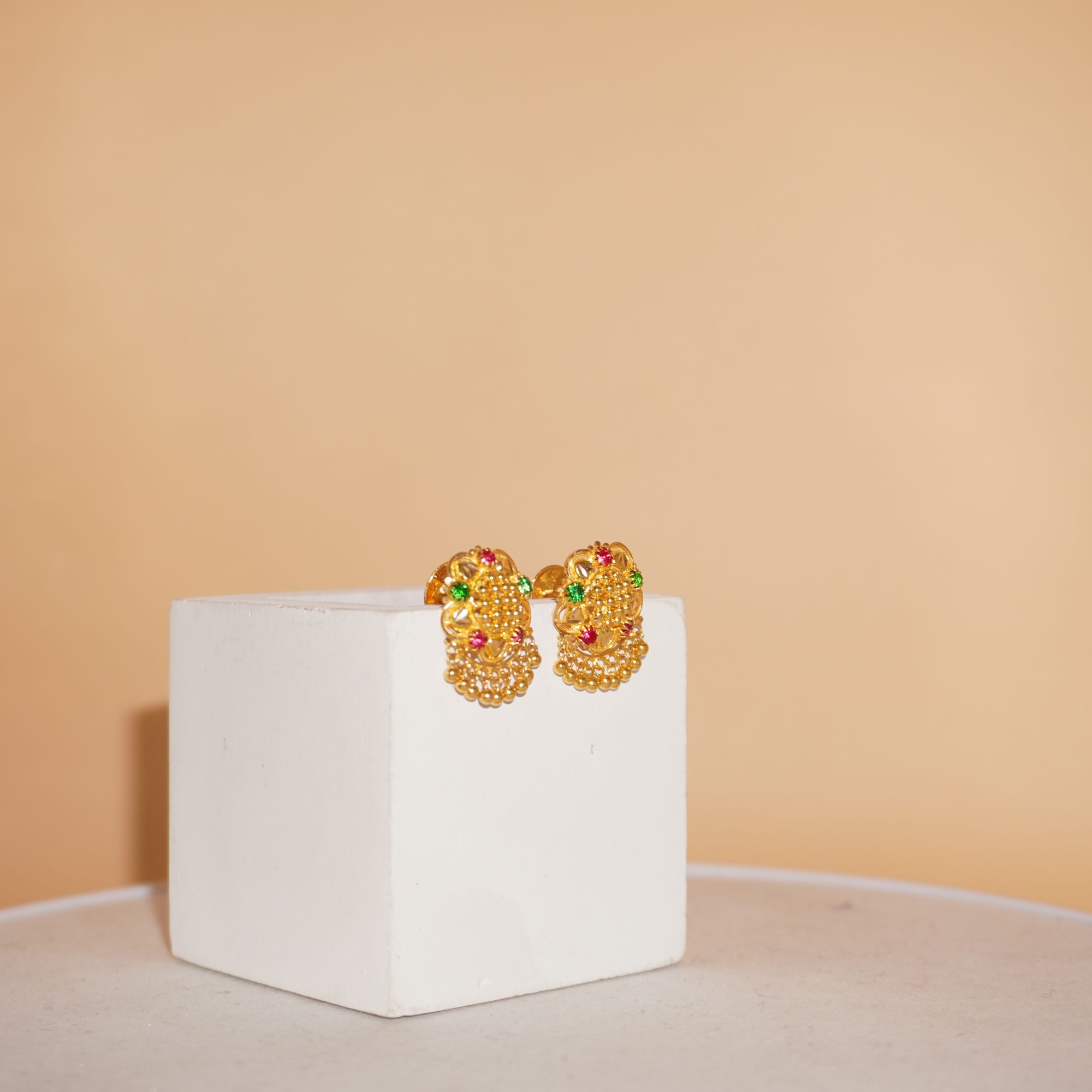 22k Gold Classic Earrings 697R130