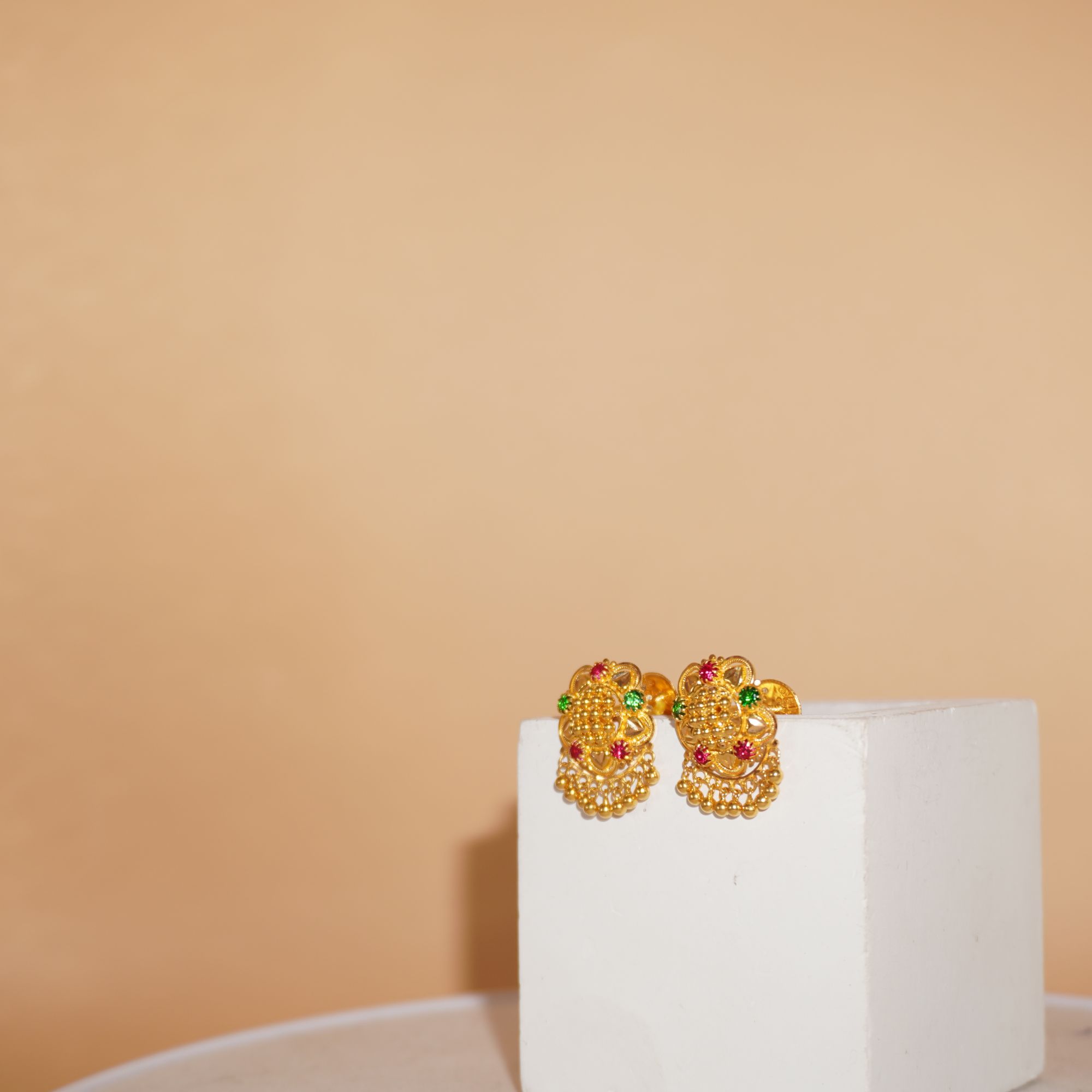 22k Gold Classic Earrings 697R130