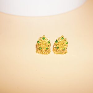 22k Gold Handmade Tops Earrings 697R128