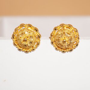 22k Gold Stunning Plain Earrings 10R825