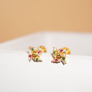 22k Gold Regal Earrings 36R433