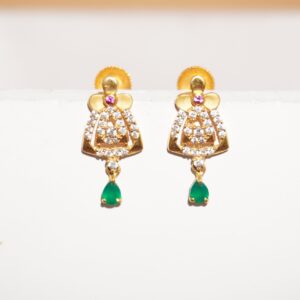 22k Gold Elite Latkan Earrings 36R29