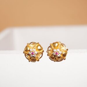 22k Gold Beautiful Earrings 10R184