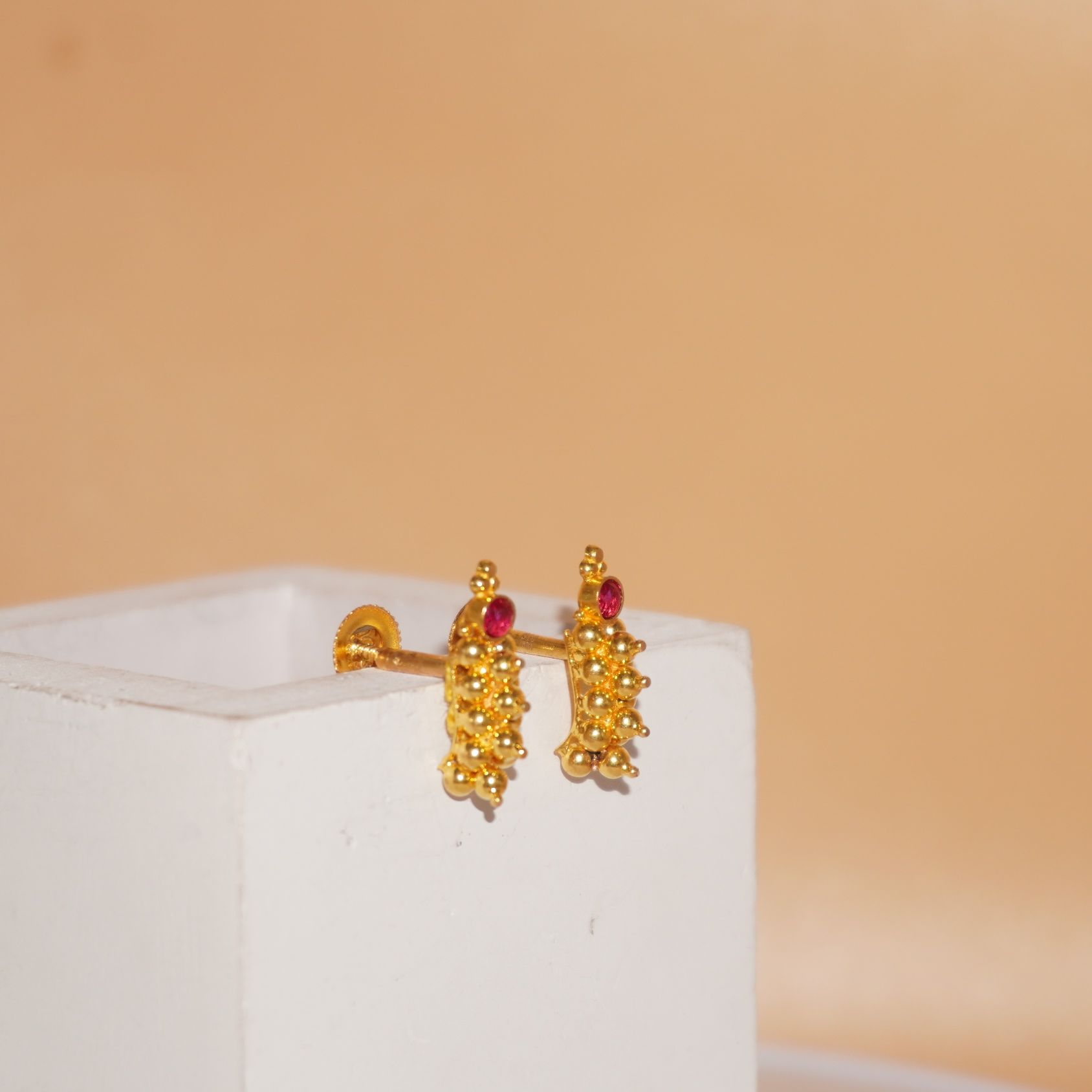 22k Gold Classic Latkan Earrings 600R65