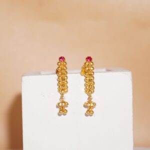22k Gold Handmade Earrings 600R85