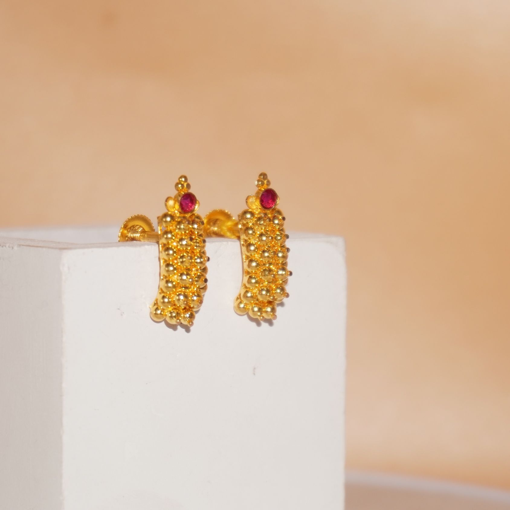 22k Gold Modern Latkan Earrings 600R70