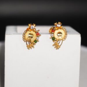 22k Gold Stunning Plain Earrings 10R296