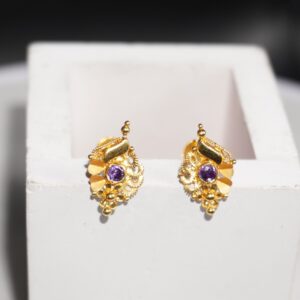 22k Gold Regal Earrings 10R766