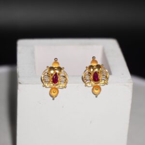 22k Gold Grand Plain Earrings 10R789