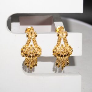 22k Gold Dazzling Earrings 7R457