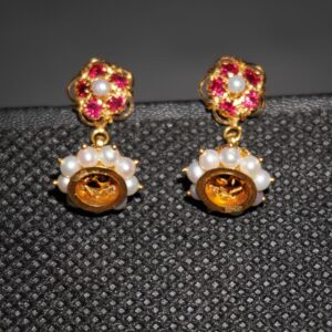 22k Gold Unique Earrings 58R32
