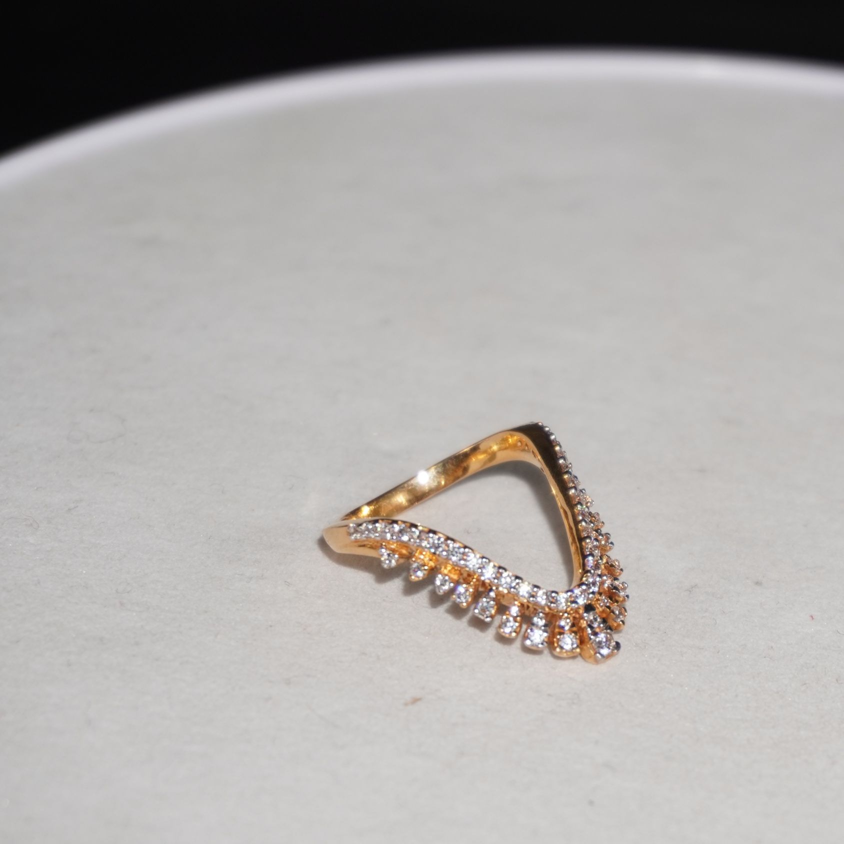 22k Gold Trending Plain Rings 1282R1