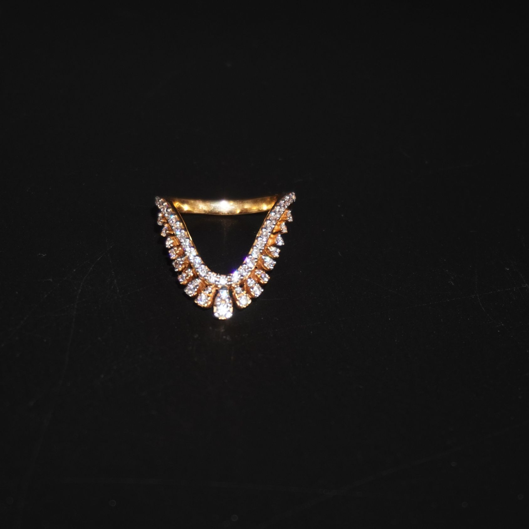22k Gold Trending Plain Rings 1282R1