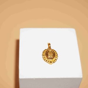 22k Gold Elegant Plain  Pendant 746R50