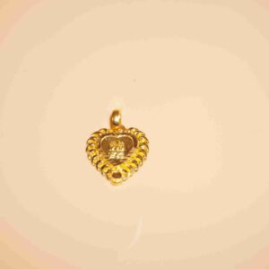 22k Gold Classy Plain Pendant 1047R59