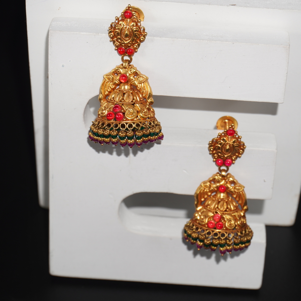 22K Gold Fancy Jhumkha