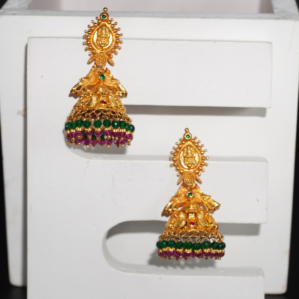 22K Gold Antique Jhumkha