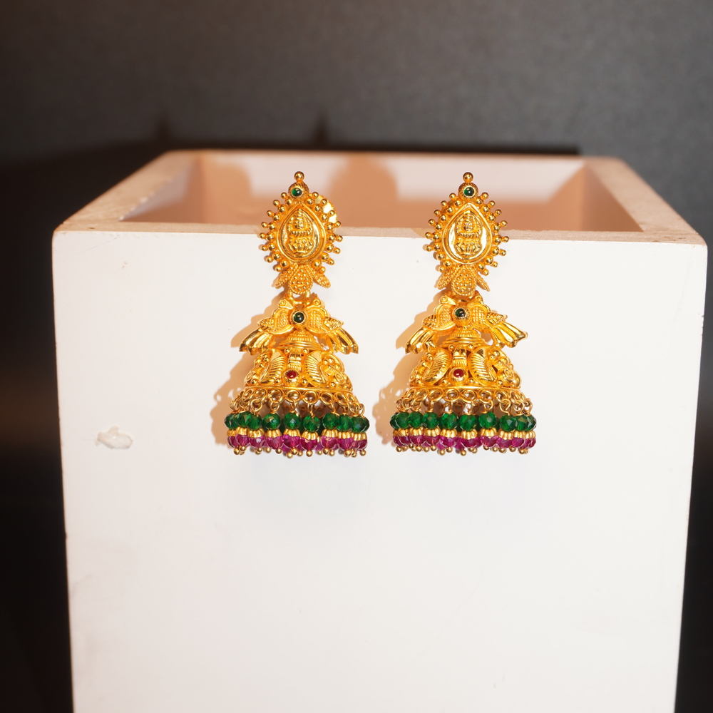 22K Gold Antique Jhumkha