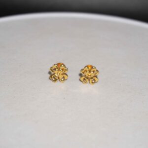 22K Gold Culcutti Design Earring
