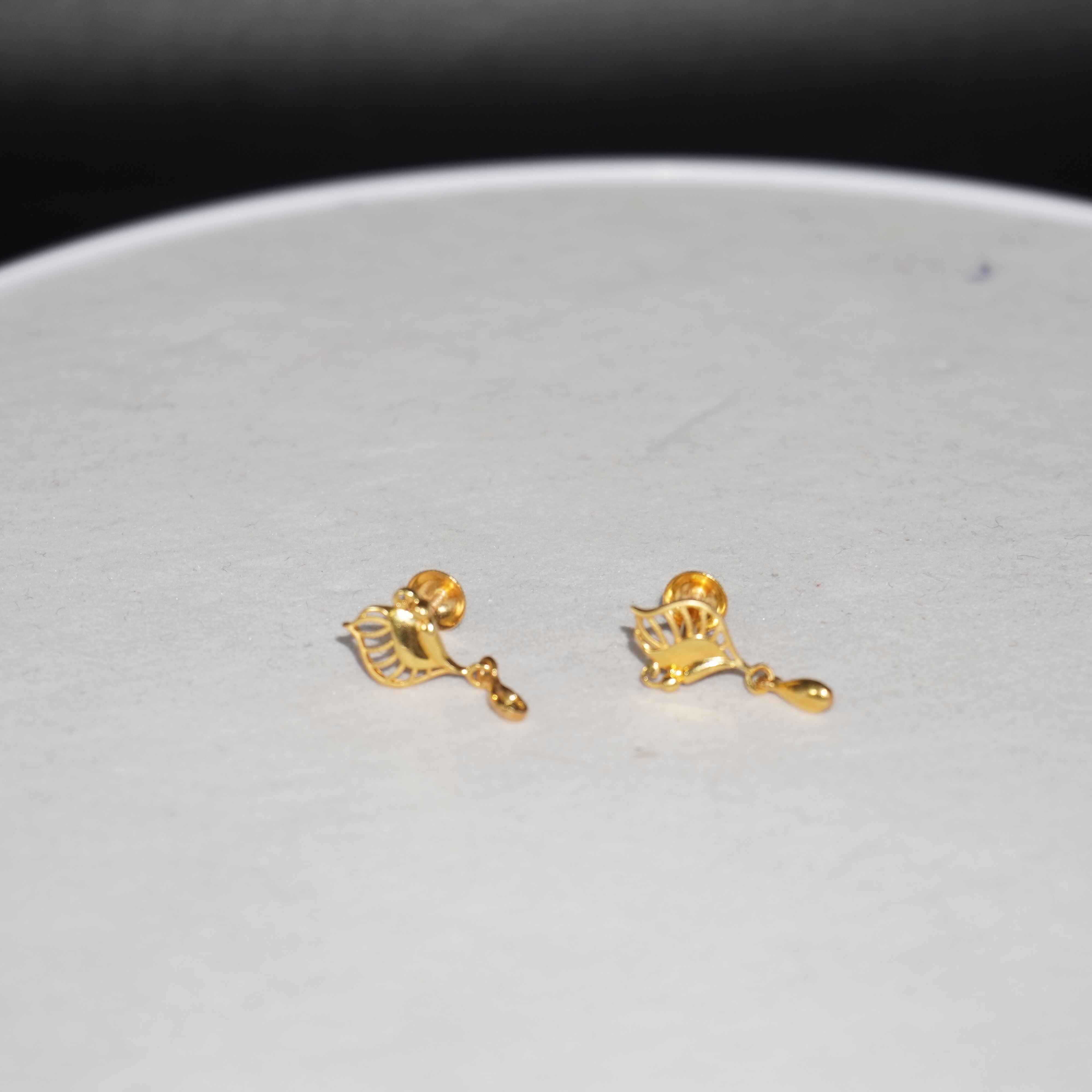 916 Gold Latkan Earring