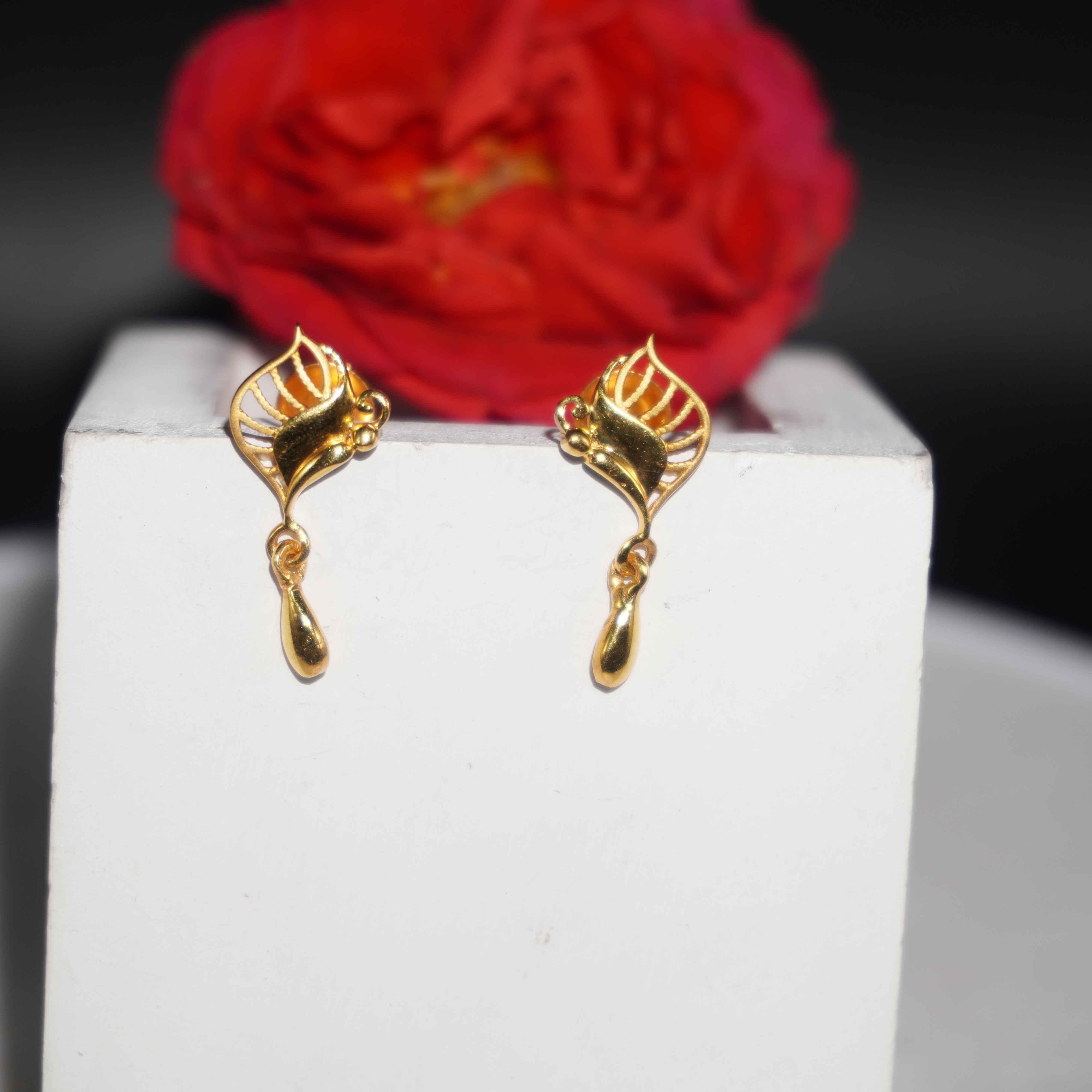 916 Gold Latkan Earring