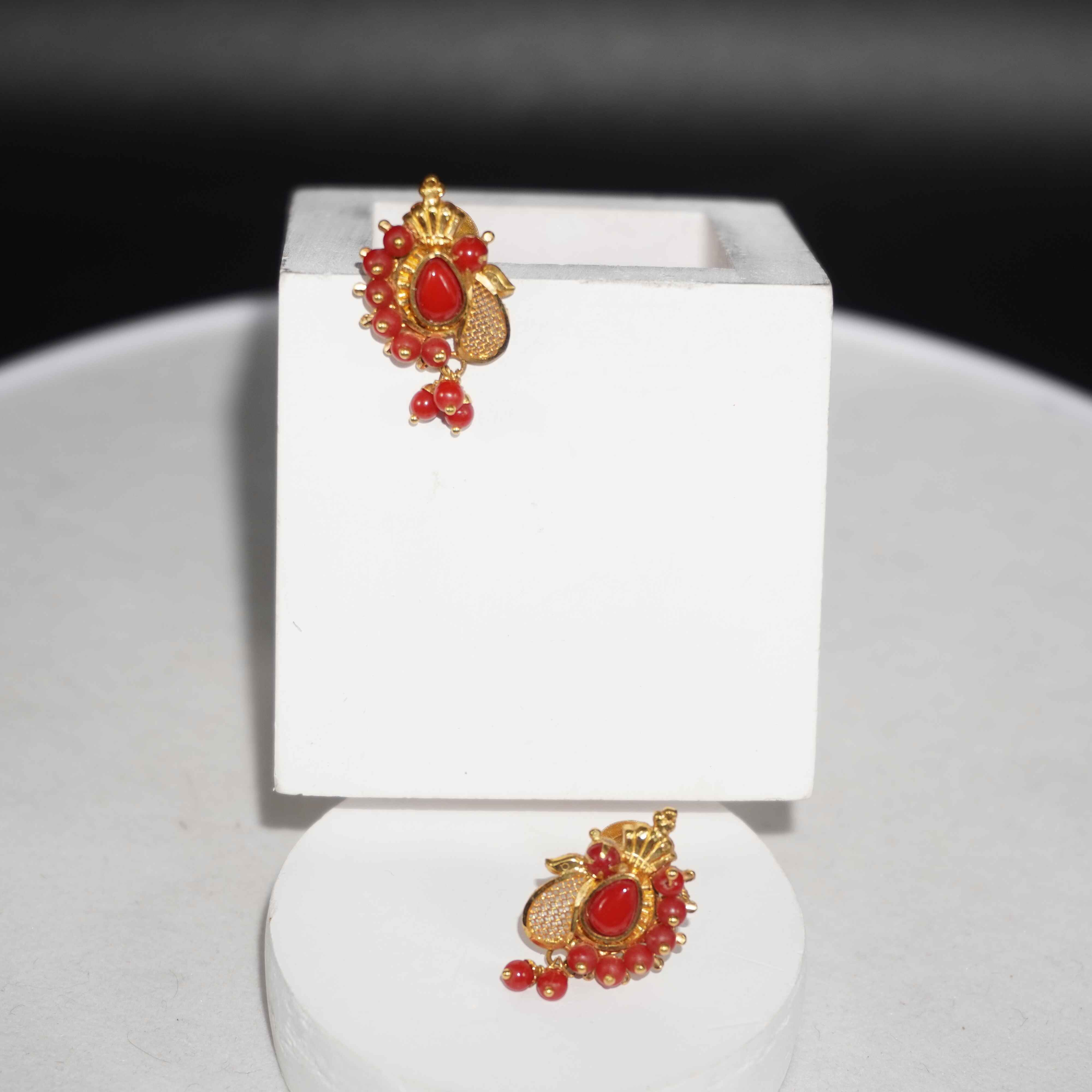 22K Gold Hanging Earrings