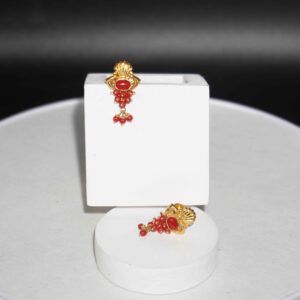 22K Gold Culcutti Design Earring