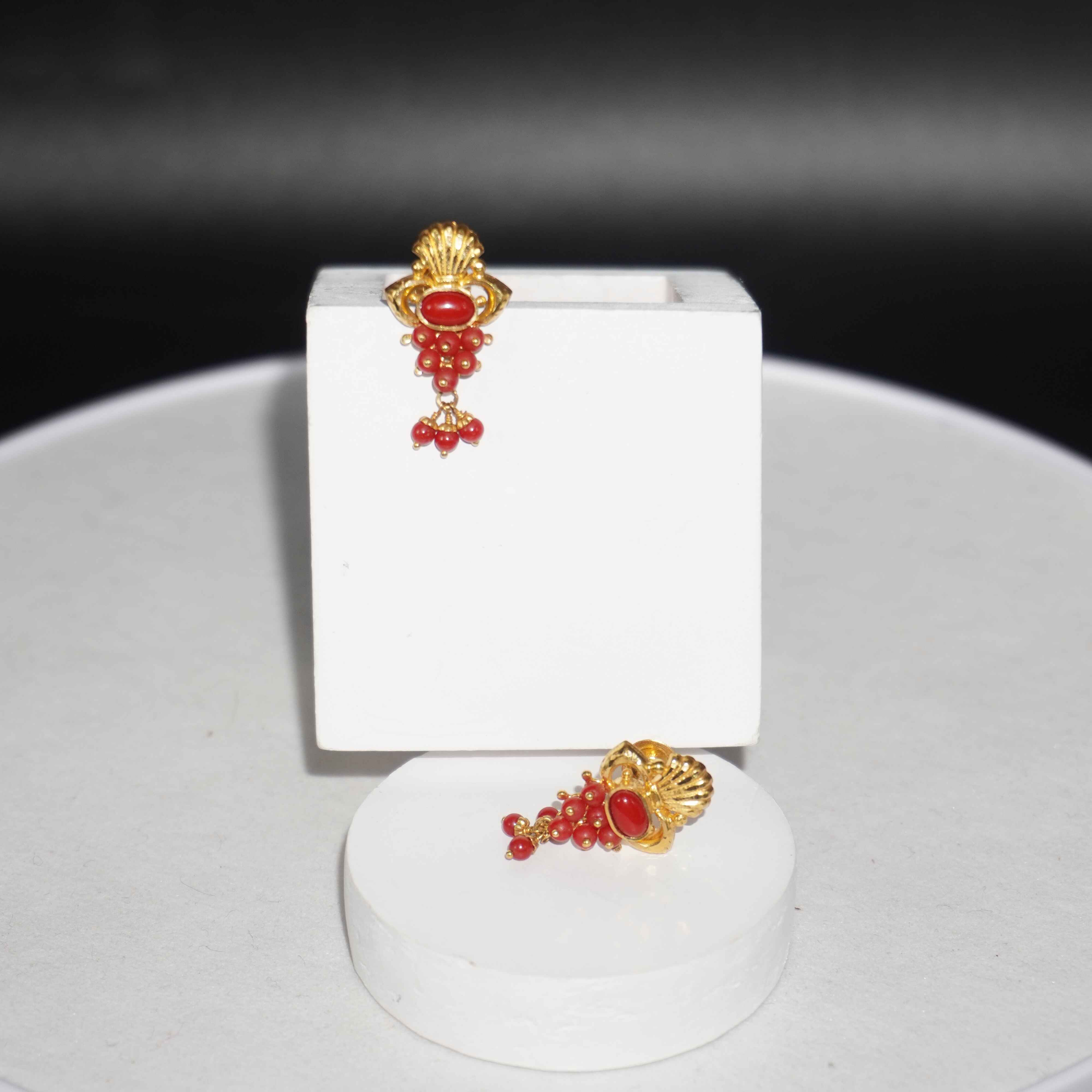22K Gold Culcutti Design Earring