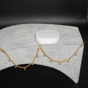 Gold Unique Plain Earrings 99R89