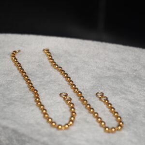 Gold Classic Plain Earrings 698R2