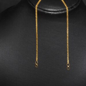 Gold Handmade Plain Earrings 88R47