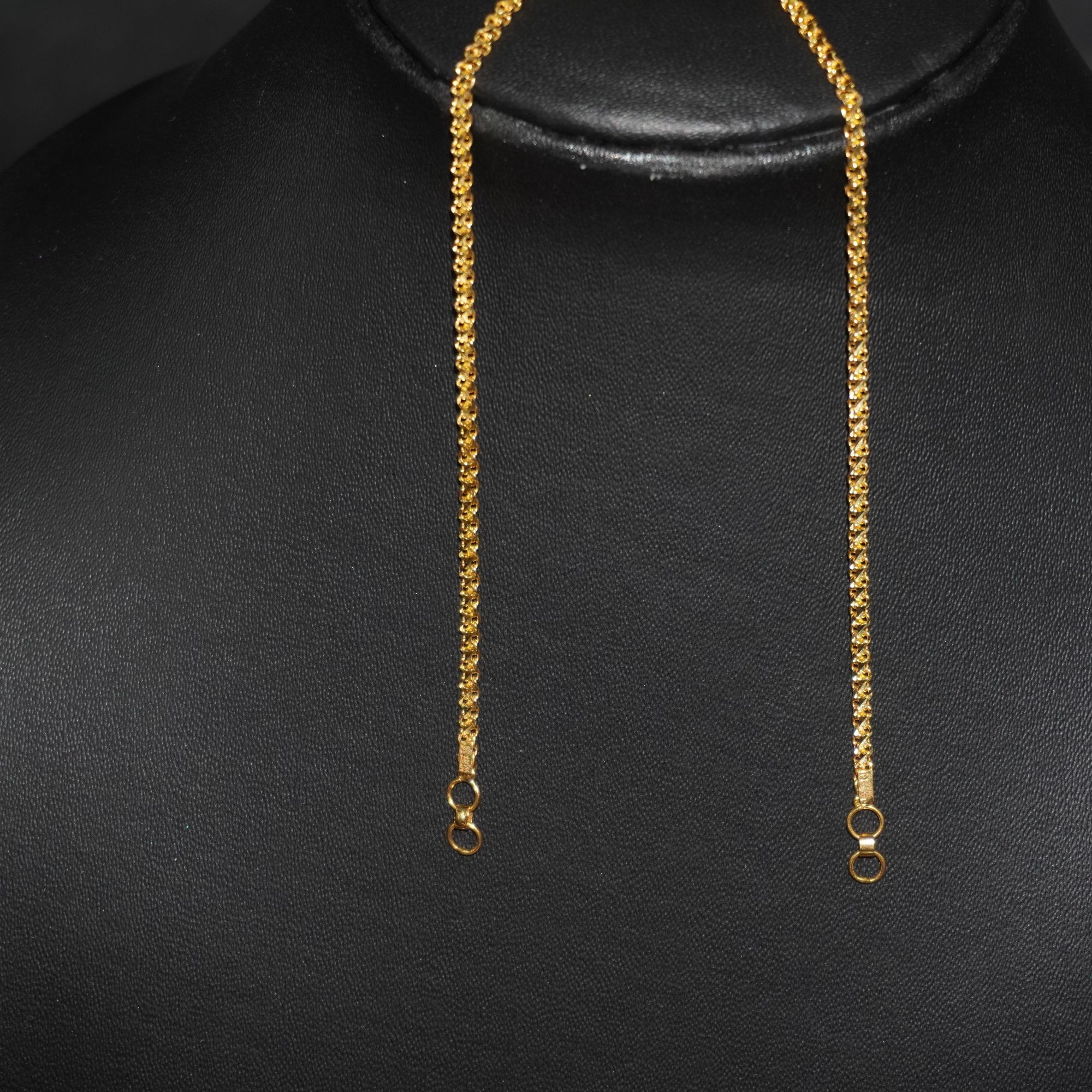 Gold Handmade Plain Earrings 88R47