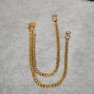 Gold Handmade Plain Earrings 88R47