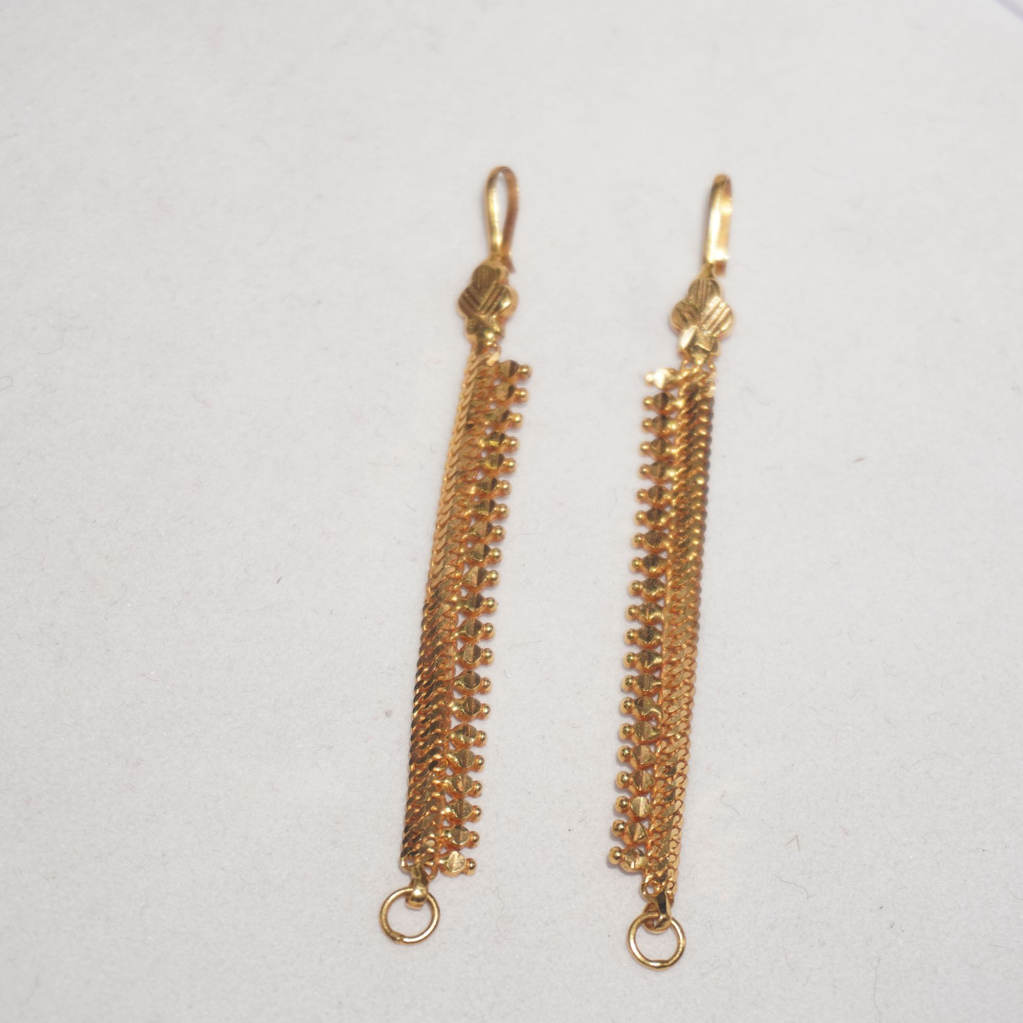 Gold Fancy Plain Earrings 98R1