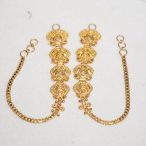 Gold Modern Plain Earrings 557R17