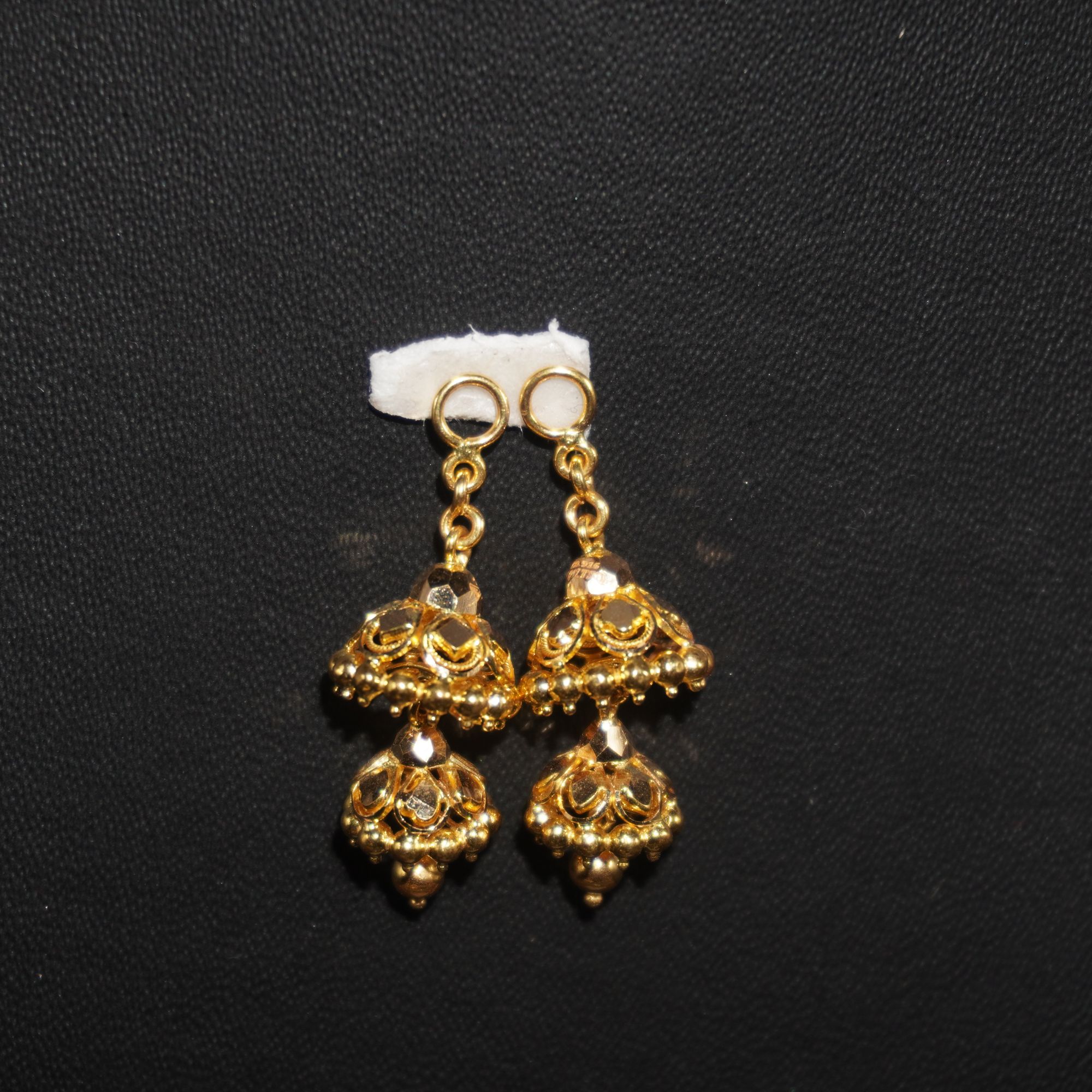 Gold Trending Plain Earrings 1290R1