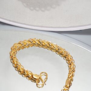 22k Gold Dazzling Plain Bracelet 1314R1