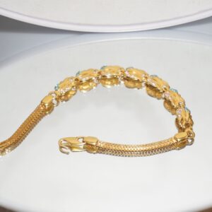 22k Gold Classic Plain Bracelet 266R25