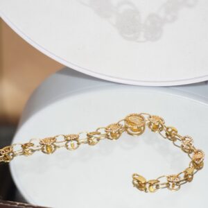 22k Gold Fancy Plain Bracelet 46R10
