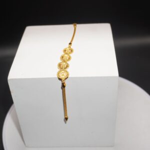 22k Gold Delicate Plain Bracelet 265R28